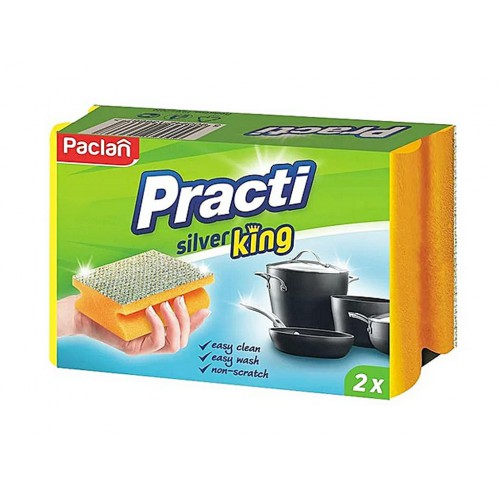 Paclan Practi silver king mosogatószivacs 2db / csomag