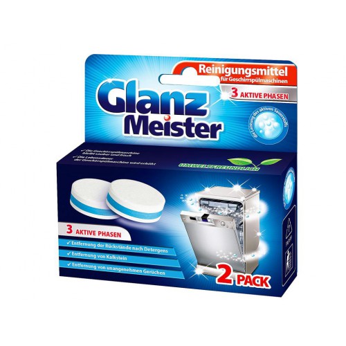 Glanz Meister mosogatógép tisztító tabletta (2db/csomag)